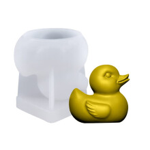 3D Cartoon Duck Mold, Epoxy Resin, Plaster, Silicone Soap Gifting Tool, 15cm Size, Durable Material