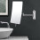 Cosmetic Mirror Wall Mounted 360 Swivelling Makeup Mirror 3x Magnifying Single Sided Rectangular Silver Finish 5