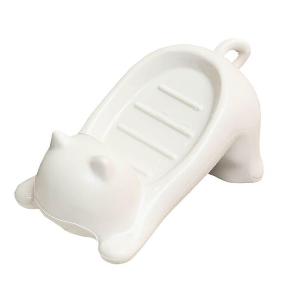 Lovely Cartoon Cats Soap Dish with Drainage Holes for Bathroom Shower Kitchen, Durable Plastic, Cute Design, Easy Clean-image-OPC-PK5F8K7-NEW