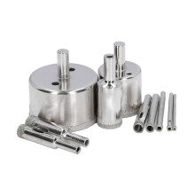 10Pcs Diamond Drill Bits Set 3-50mm Hole Saw Glass Drilling