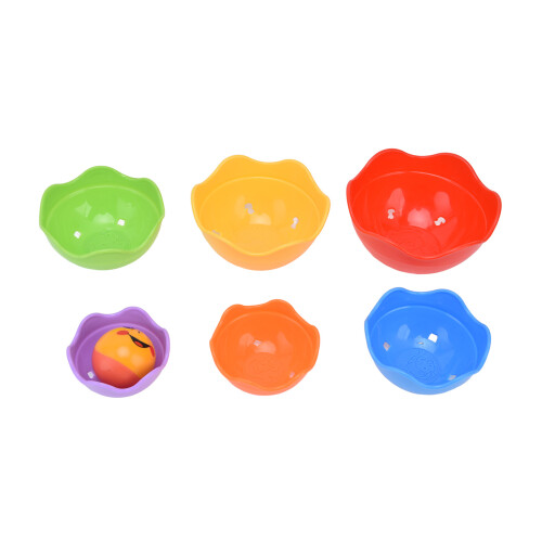 617-35 Coppe impilabili da bagno piccole e colorate per bebè 2