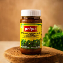 Priya Coriander Pickle – 300g | Authentic South Indian Taste | Spicy & Aromatic Dhania Achar