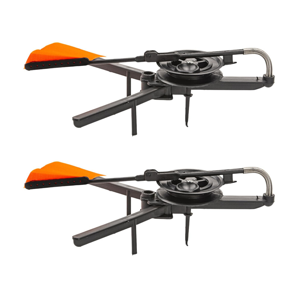 2 PCS Ice Fishing Tip-Ups with Flag Indicators for Winter Fishing Gear - Durable Design for Anglers-image-OPC-PK5F8Y9-NEW