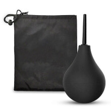Enema Bulb Douche for Men & Women, Reusable Cleaning Silicone Slim Nozzle Douche, Safe Comfortable Rubber