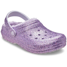 (Purple, 11 (Adults')) Crocs Classic Lined Clog Thermoplastic Kid's Purple Moon Clogs