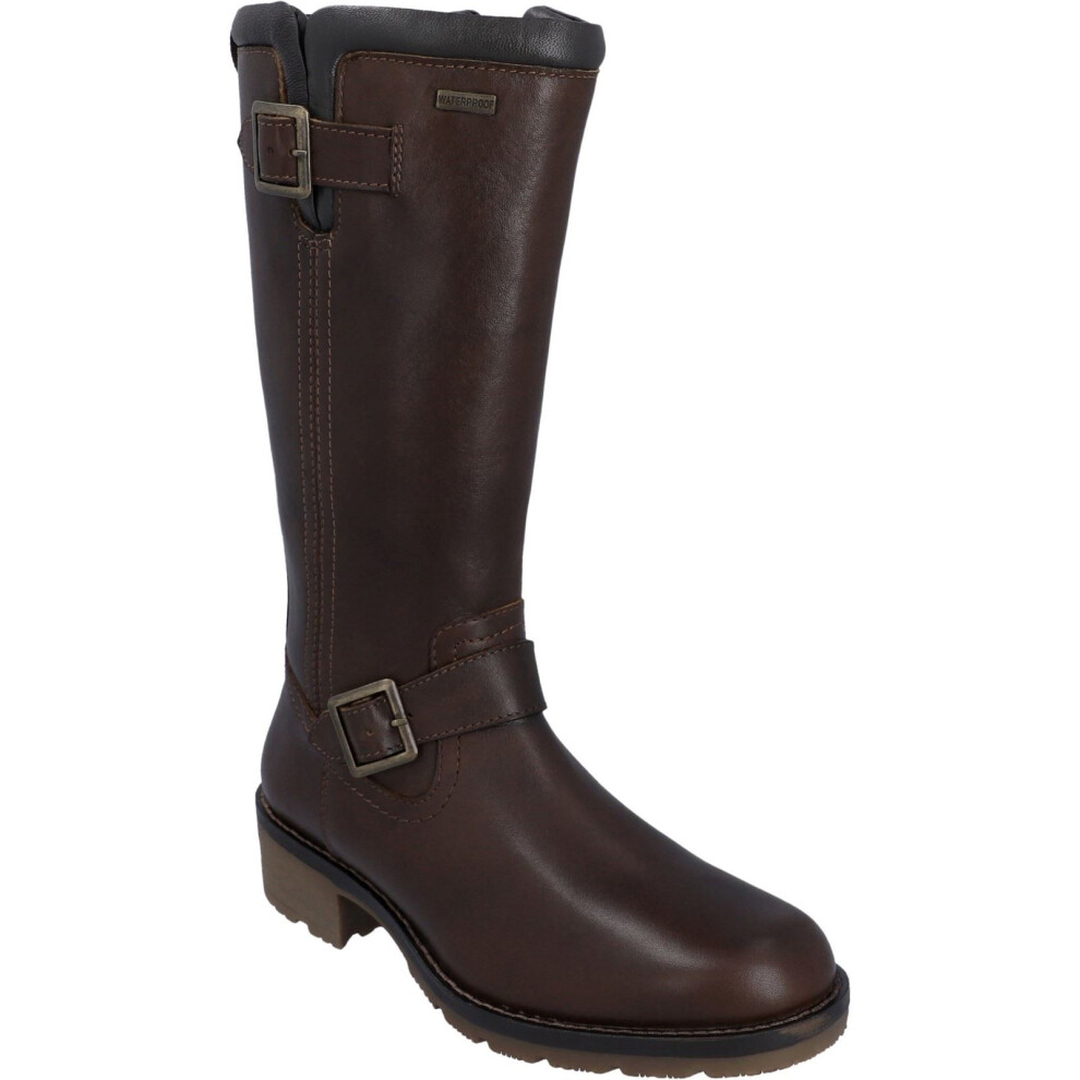 Hunter (, (Adults')) Skye Tall Boot Leather Boots Women's Brown Size 6