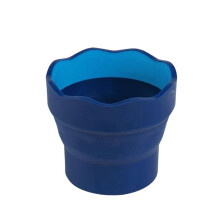 Brush Cleaning Bucket for Artists, Collapsible Retractable Water Cup, Portable Brush Washer for Painting, Blue