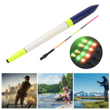 Leuchtender Schwimmanker aus Balsaholz mit LED, elektronisch, nächtliches Leuchten, 43 cm