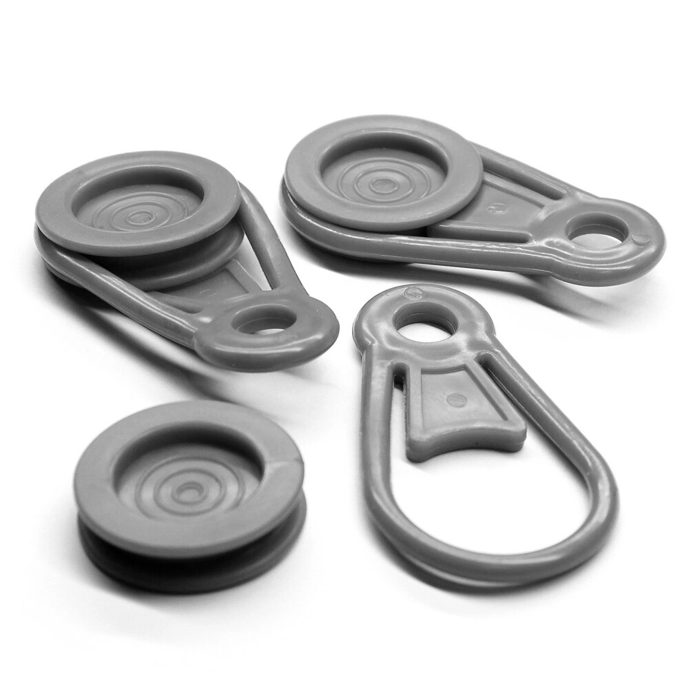 Heavy Duty Tarp Clips with Round Design, Gray, Removable Split Design, Pack of 12, Easy to Use, for Outdoor Covers, Canopies, Camping-image-OPC-PK5FB85-NEW