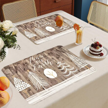 Set of 8 PVC Table Mats, Heat Resistant Insulating Place Mats, Non-Slip, Dirt-Resistant, Decorative Dining Accessories