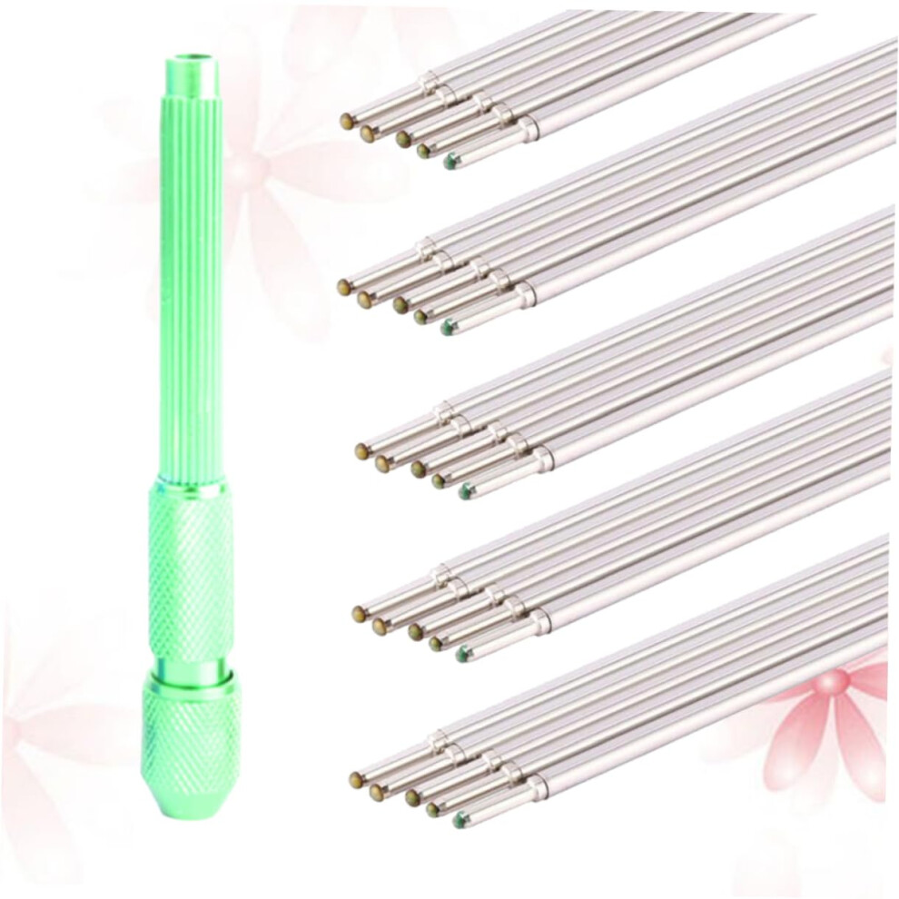 Green 20 Pieces Tattoo Skin Marking Pens With Pen Holder For Precision Permanent Makeup And Microblading Applications