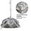 Waterproof Dustproof Ceiling Mount Projector Protective Cover Grey Flower 21x33.5cm 11