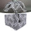 Waterproof Dustproof Ceiling Mount Projector Protective Cover Grey Flower 21x33.5cm 16