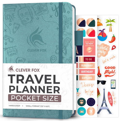 clever Fox Travel Journal - Vacation Planner with Budget Plan  Packing