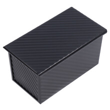 Gusseisen-Backblech mit Deckel, 21,5x12x11,2 cm, schwarz