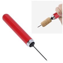 Tragbarer roter Edelstahl-Luftpumpe-Weinöffner – 20,3 x 2,1 cm
