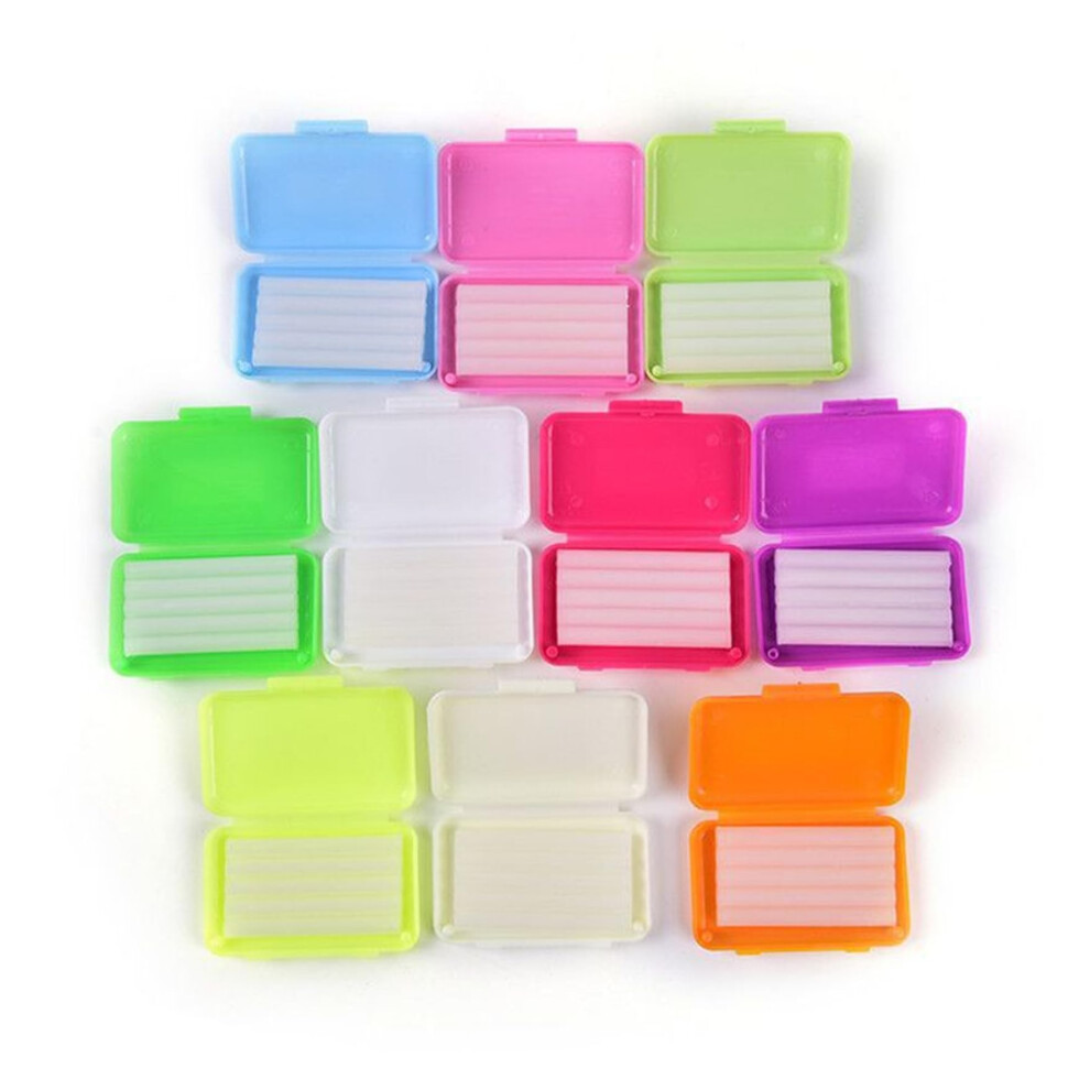 Braces Wax Pack of 10, Fruit Flavored Orthodontic Wax for Aligners, Clips, and Invisible Braces