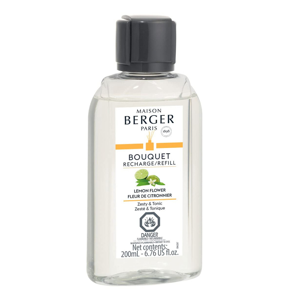 Maison Berger Kwiat Cytryny - Uzupelnienie Zapachowe Do Paleczek Trzcinowych I Dyfuzora Ceramicznego - 6,76 Uncji Plynu - 200 Mililitrw-image