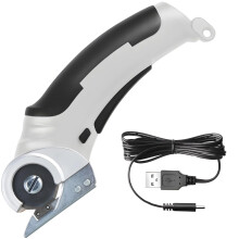 Rechargeable Fabric, Leather, and Carpet Cutting Scissors – Cordless Electric Scissors with Ergonomic Grip for Crafting and Sewing