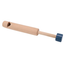 Giocattolo fischietto scorrevole in legno per bambini con manico blu strumento educativo 23 cm
