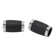 2Pcs 54mm B Flat Clarinet Tuning Barrels - Silver & Black Design
