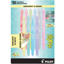 PILOT FriXion Pastel Collection Erasable Highlighters Chisel Tip Assorted Color Inks