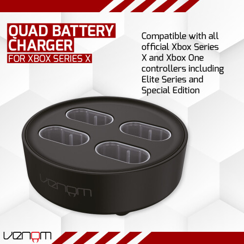 Venom Xbox Rechargeable Battery 4-Pack with Charging Dock | 1200mAh 1