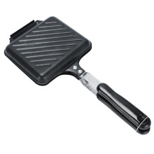 Sandwich Pan Frying Not Baking Frying Pan Non-Stick Black Iron Breakfast Sandwich Maker Small Kitchen Accessory