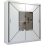 (203cm, White) Nicole Double Mirror Sliding Door Wardrobe 2
