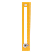 Two-in-One Compass Ruler, High Accuracy, Yellow, 17cm