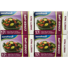 Lebensmittelverpackungen, elastische Stretch-Überzüge, 4er-Pack von SureFresh