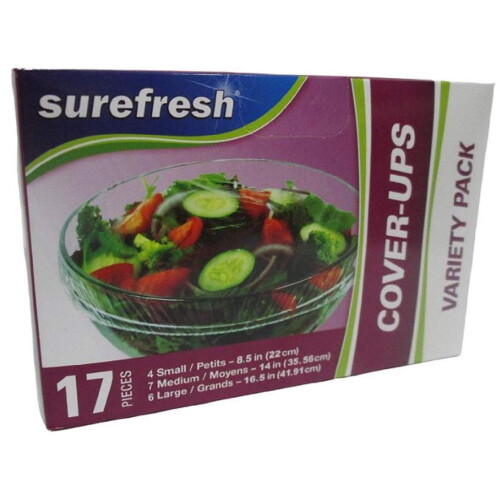 Lebensmittelverpackungen, elastische Stretch-Überzüge, 4er-Pack von SureFresh 2