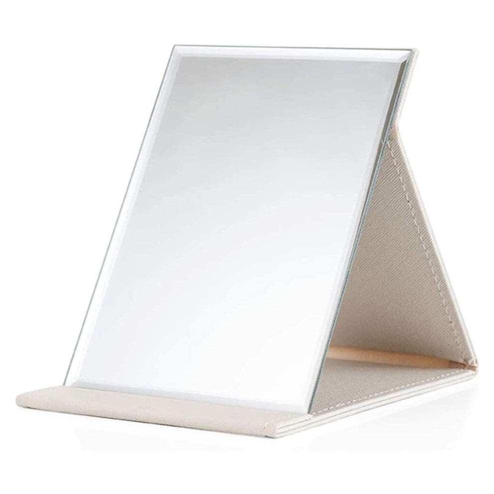 Makeup Mirror Foldable Table Mirror HD Cosmetic Mirror Portable Single-Sided Princess Mirror For Women