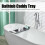 Expandable Grey Bathtub Caddy Tray, Multi-Functional Non-Slip Organizer 7