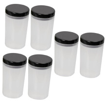Pencil Bottle Brush Washer Set of 6 Removable Pen Cleaner Water Cup for Painting and Nail Art 11x6.5cm Plastic