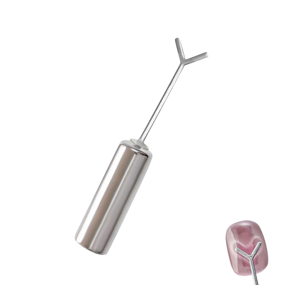 Cat Eye Magnet for Nails 3-in-1 Y-Shaped Magnetic Tool Strong Suction Heart Nail Gel Compatible with Cat Eye Nail Polish 01