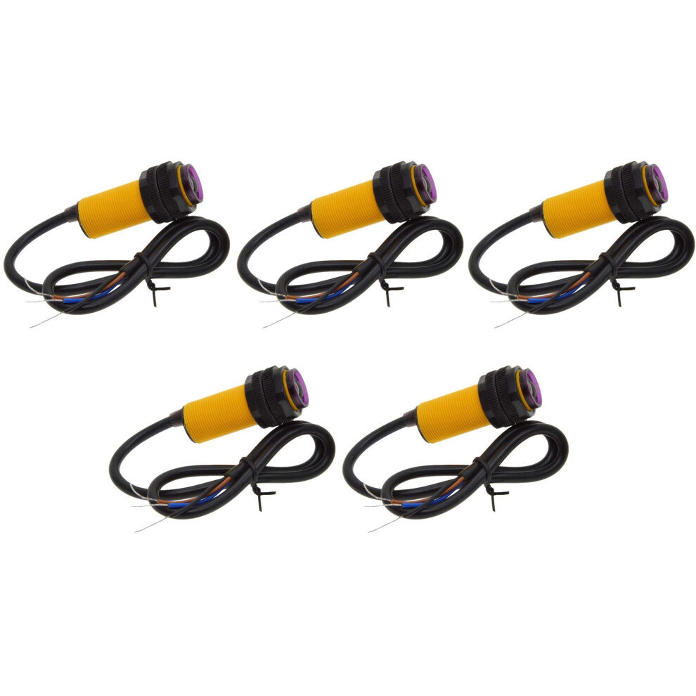 E18-D80nk Infrared Obstacle Avoidance Proximity Switch 5Pcs Set, Photoelectric Sensor, High Sensitivity, 80Mm Detection Range 6947110636474