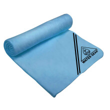 Water Gear Chamois Towel - Fast Absorbing and Great for Drying - Use After a Workout and Diving - for Men and Women - Multi-Use - Blue