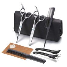 Hair Cutting Scissors Kit Aethland Professional Barber Hairdressing Scissors Set (Trimming Shaping Grooming Thinning Shears) for Men Women Pets
