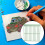 Diameter Measuring Ruler, Non-Slip Textured Network Tool, DIY Placement Ruler, ABS Material, High Precision Measurement 4