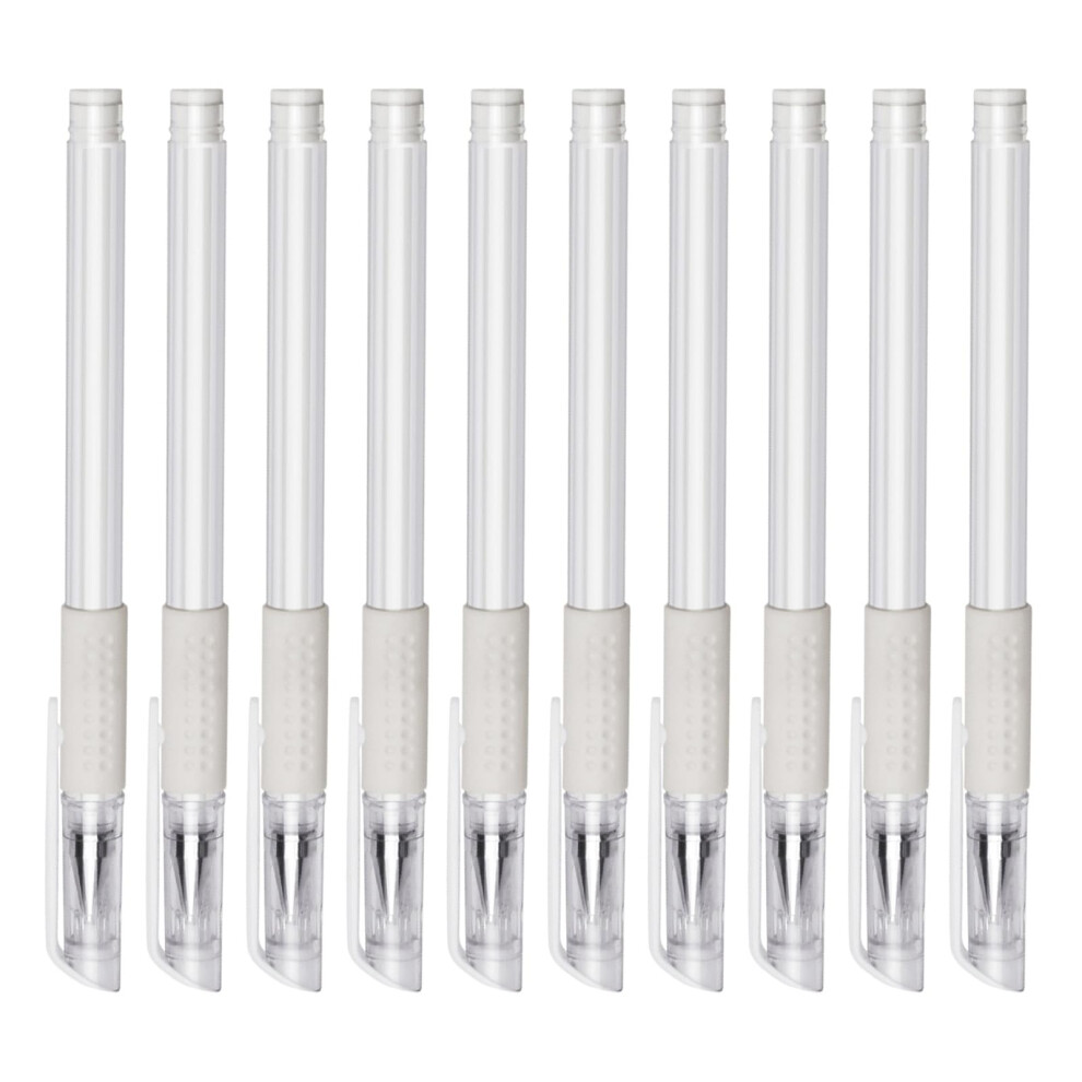 White Skin Marker Positioning Pen Set Of 10 Surgical Eyebrow Makeup Tattoo Pens For Permanent Makeup Application Tools