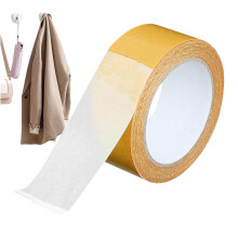 Double-Sided Tape for Carpets, Removable Adhesive Strips for Tiles, Glass, Metal, and Fabrics, 5 cm x 10 m, Temperature Resistant
