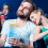 Stadium Cup Popcorn Large Snack Cup 1000ml Multifunctional Blue Plastic Beverage Container 4