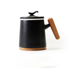 Ceramic Water Cup with Filter, 13 Oz Insulated Tea Mug with Lid and Handle, 400ml White Drinkware