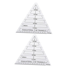 Quilt Ruler Set of 2 Acrylic Triangle Quilting Templates for Accurate Cutting and Sewing Bedspread Designs