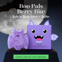 Spongelle Berry Bite Bat | Boo Pals Lichaamsbuffer