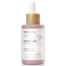 Clean Beauty Feuchtigkeitsspendendes Rosenblten-Gesichtsl mit Hagebuttenl und Vitamin E. Reduziert feine Linien und dunkle Flecken. Spendet Fe