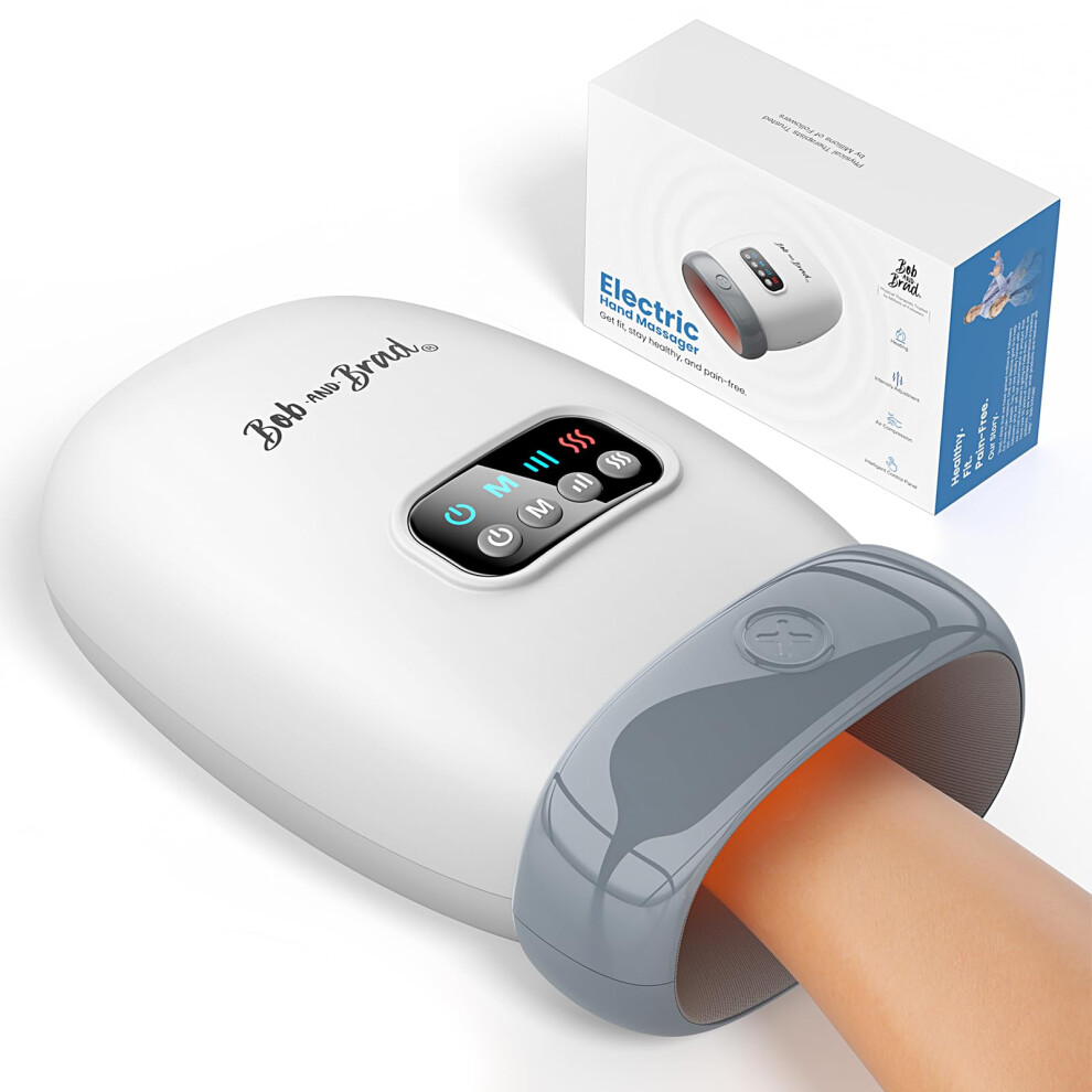 Bob And Brad Hand Massager With Heat And Compression Fsa Hsa Eligible Gifts For Women Men Mom Dad H60 Cordless Hand Massager For Arthritis And Carp