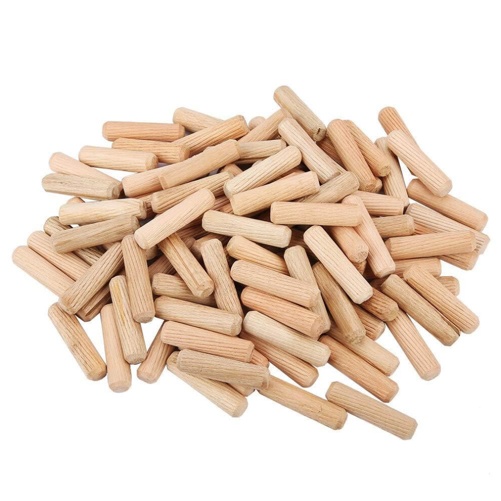 100Pcs Wood Dowel Pins M10x40mm Cross Grain Diy Furniture Joinery Woodworking Supplies 6038364773319