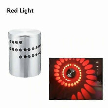 (Rot) Wandleuchte mit Spirallocheffekt, RGB-Farbwechsel und Fernbedienung für stimmungsvolle Beleuchtung